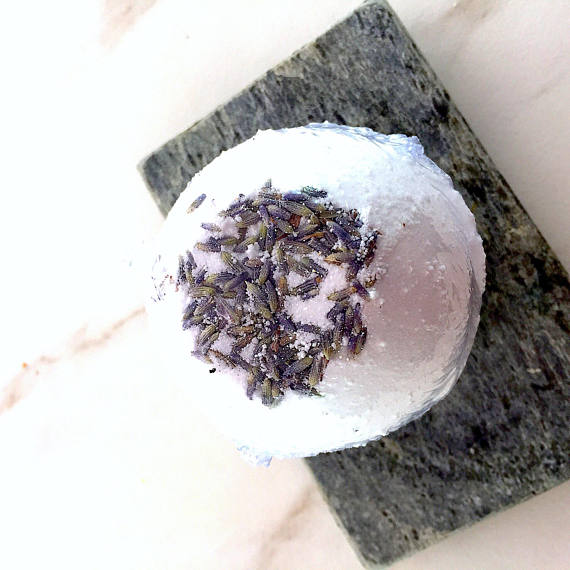 Organic Bath Bomb Calm Bomb- TWO SIZES lavender - Govis Bloom